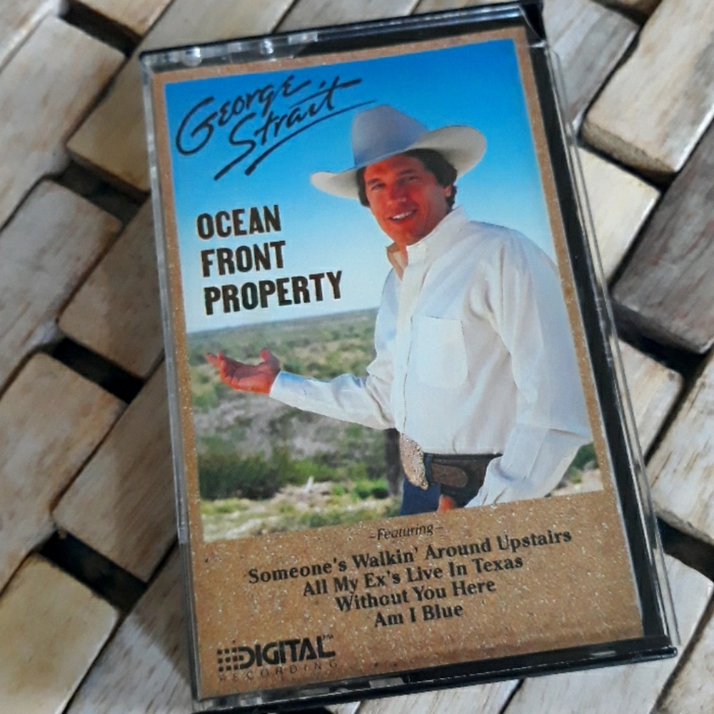 George Strait ocean front property cassette